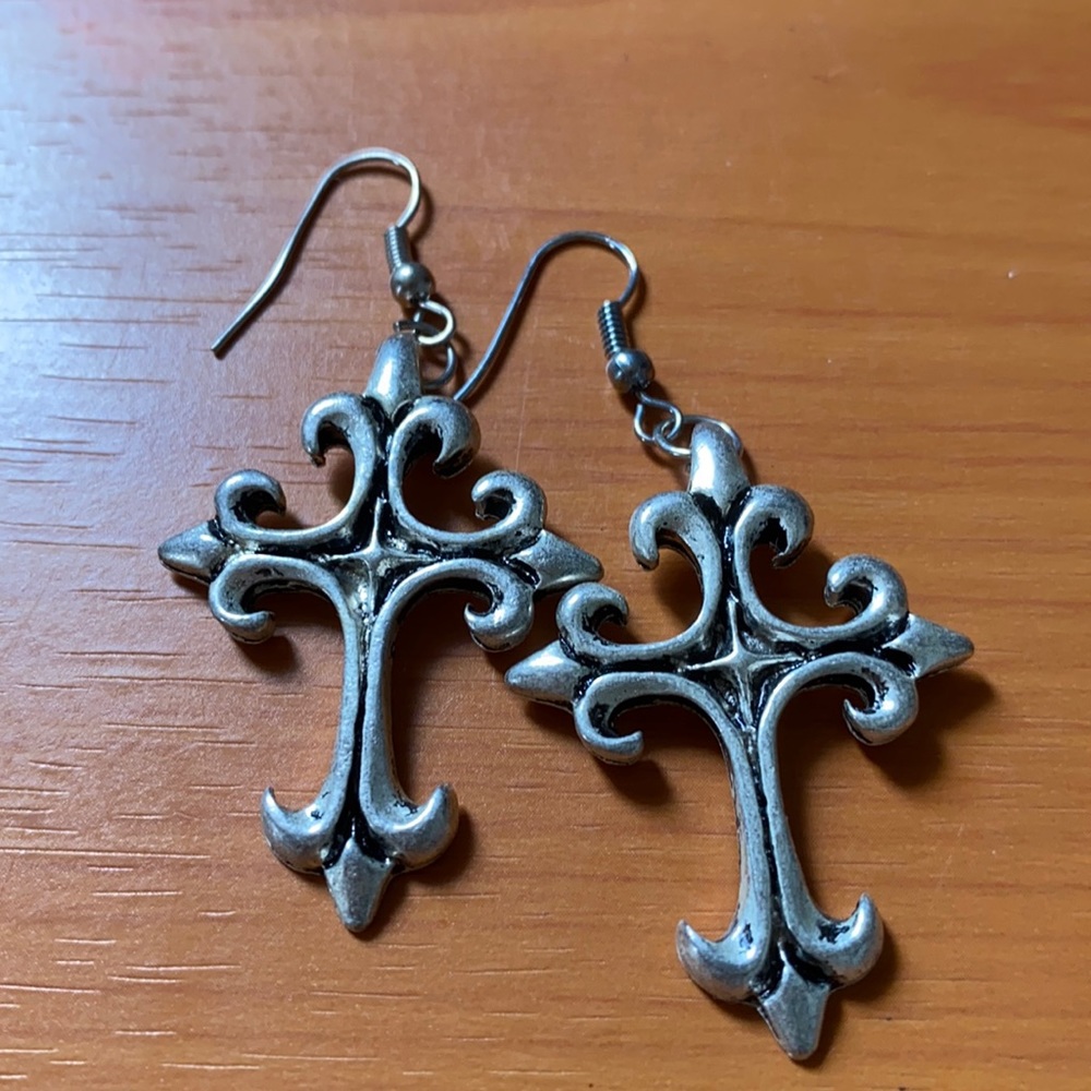 Cross earrings